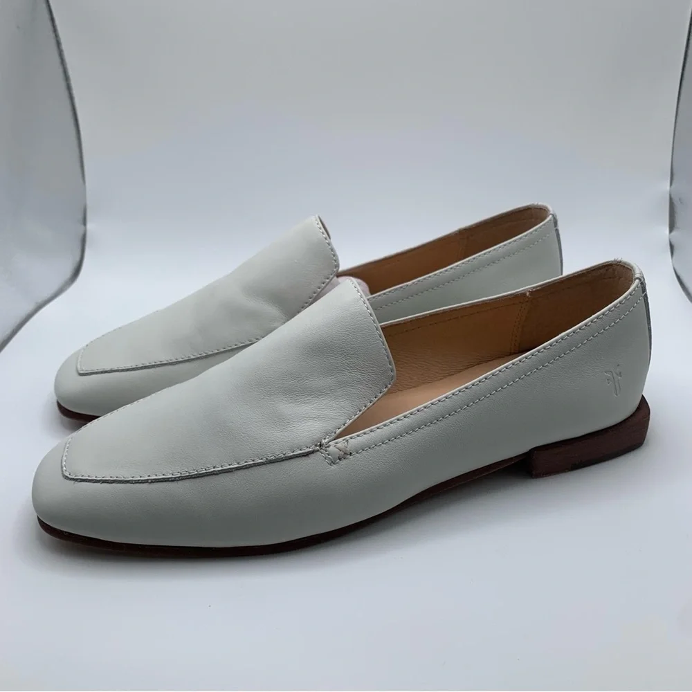 NWB Frye Women's Claire Venetian Leather Loafers white size 6.5M 1708 - Picture 6 of 12
